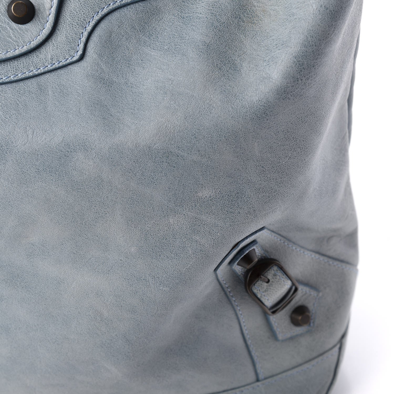 Balenciaga Agneau Classic Hardware Day Hobo Bleu Glacier 10 of 13