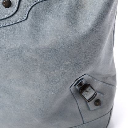 Balenciaga Agneau Classic Hardware Day Hobo Bleu Glacier 10 of 13