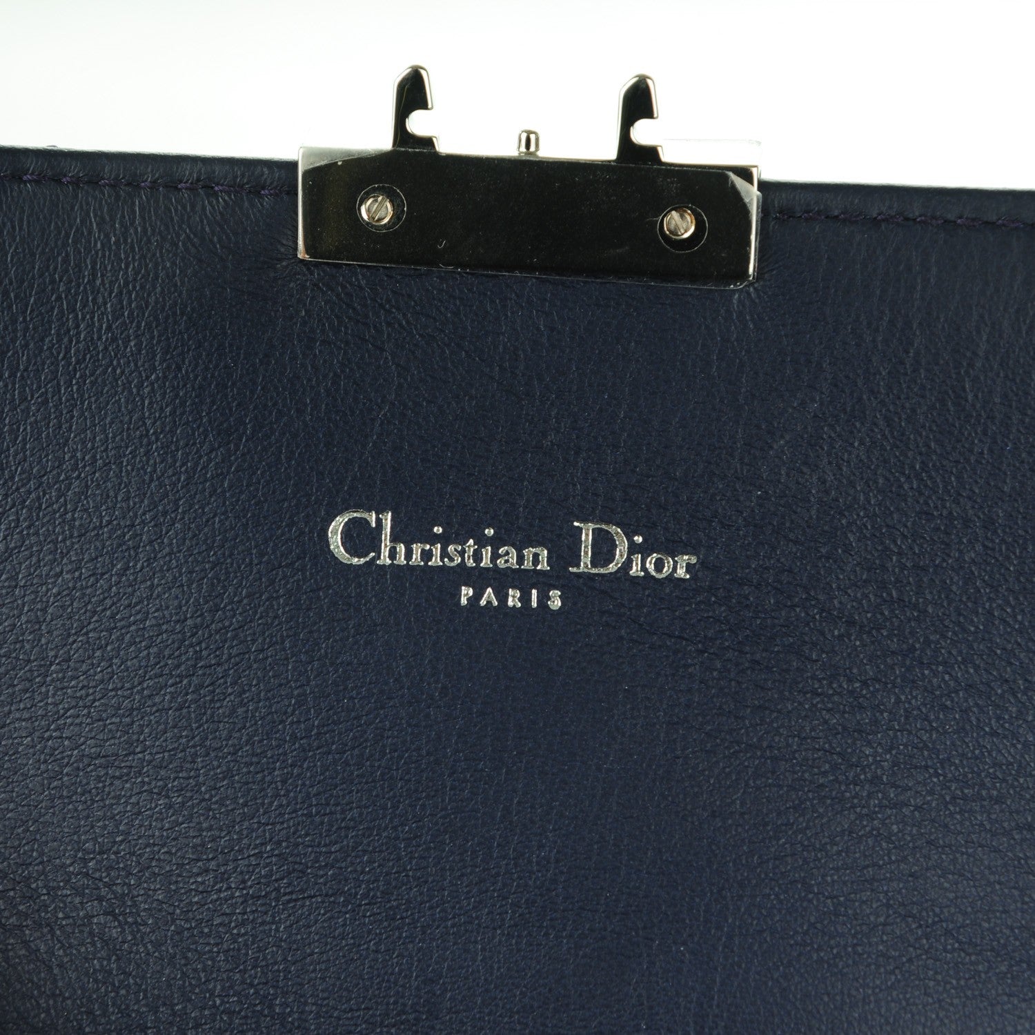 Christian Dior Patent Cannage Large Miss Dior Promenade Pouch Midnight Blue 6 of 7