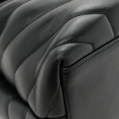 Saint Laurent Calfskin Y Quilted Monogram Medium Loulou Chain Satchel Black 12 of 16