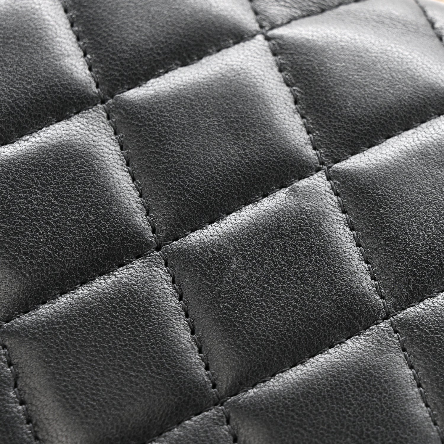 Chanel Lambskin Quilted Mini Trendy CC Clutch With Chain Black 13 of 13