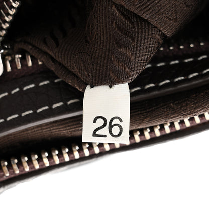 Prada Vitello Daino Embossed Logo Shoulder Bag Caffe 7 of 10
