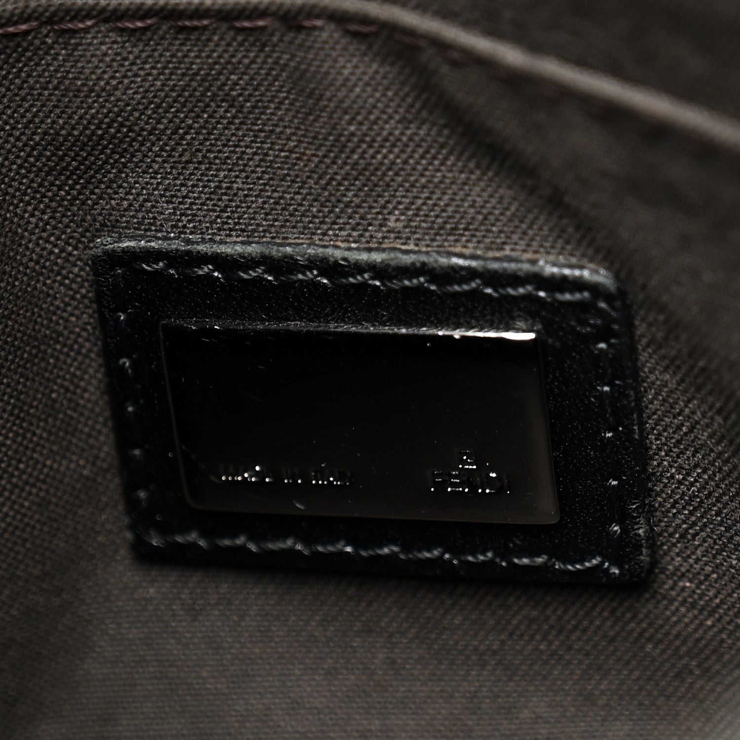 Fendi Zucchino Vitello Small Boston Black 6 of 10