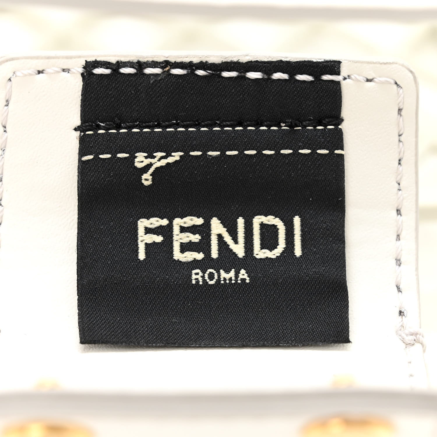 Fendi Recycled Plastic Vitello Liberty Matte Small Fendi Basket White Ice 6 of 11