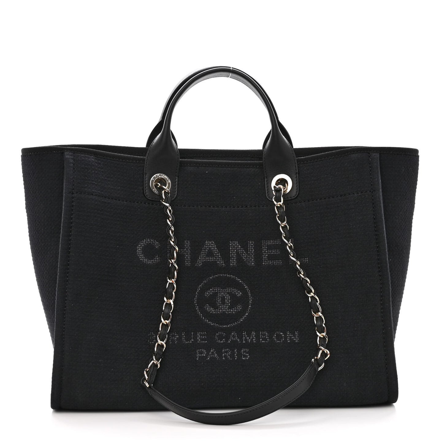 Mixed Fibers Medium Deauville Tote Black