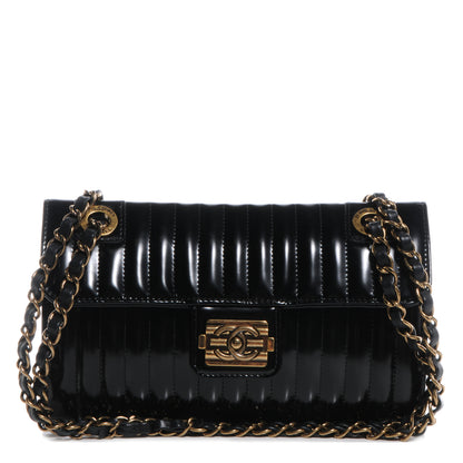 Chanel Leather Vertical Quilt Maharaja Express Flap Black 1 of 8