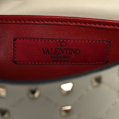 Valentino Garavani Nappa Small Rockstud Spike Shoulder Bag Light Ivory 6 of 15