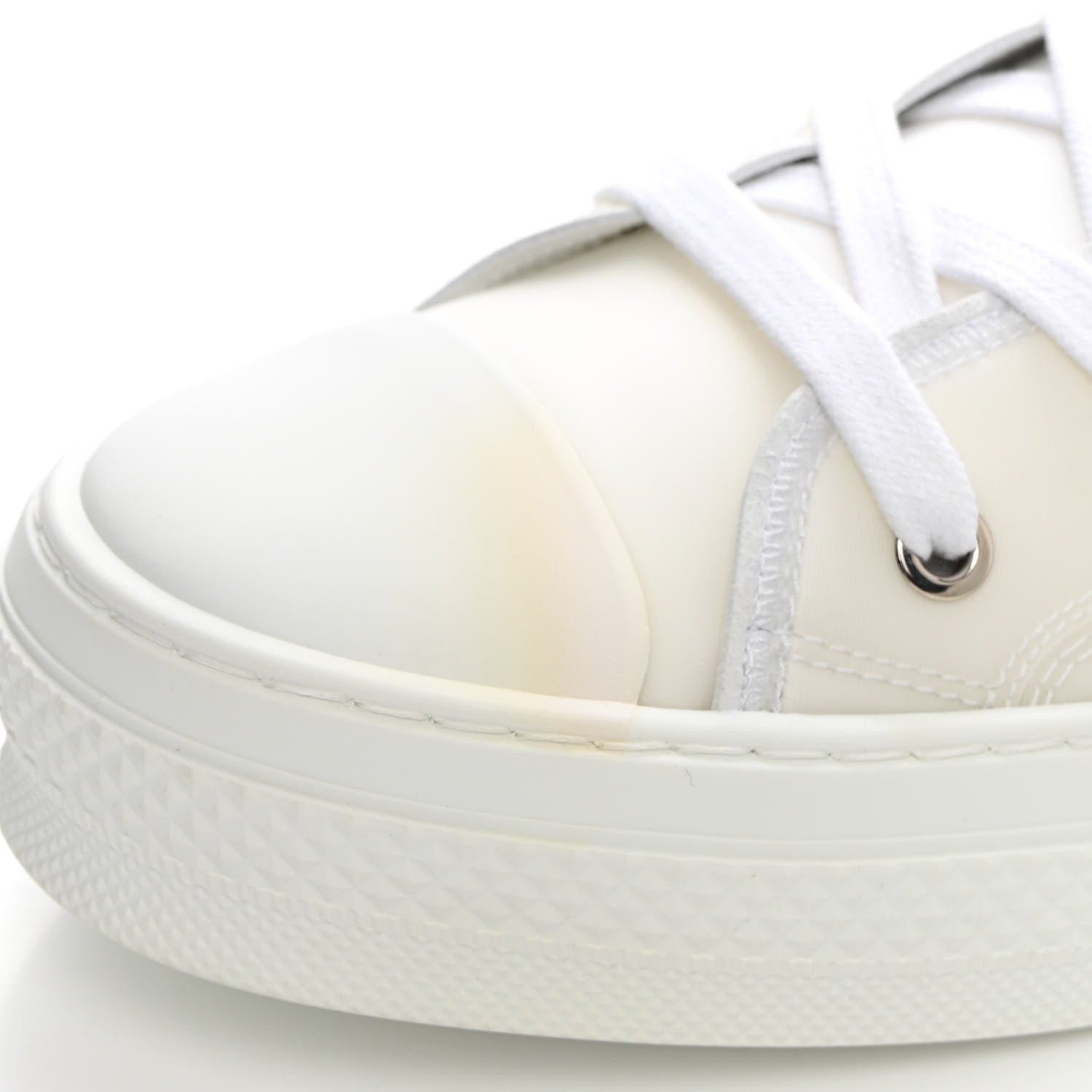 Christian Dior Canvas Mens B23 High Top Sneakers 45.5 White 9 of 10