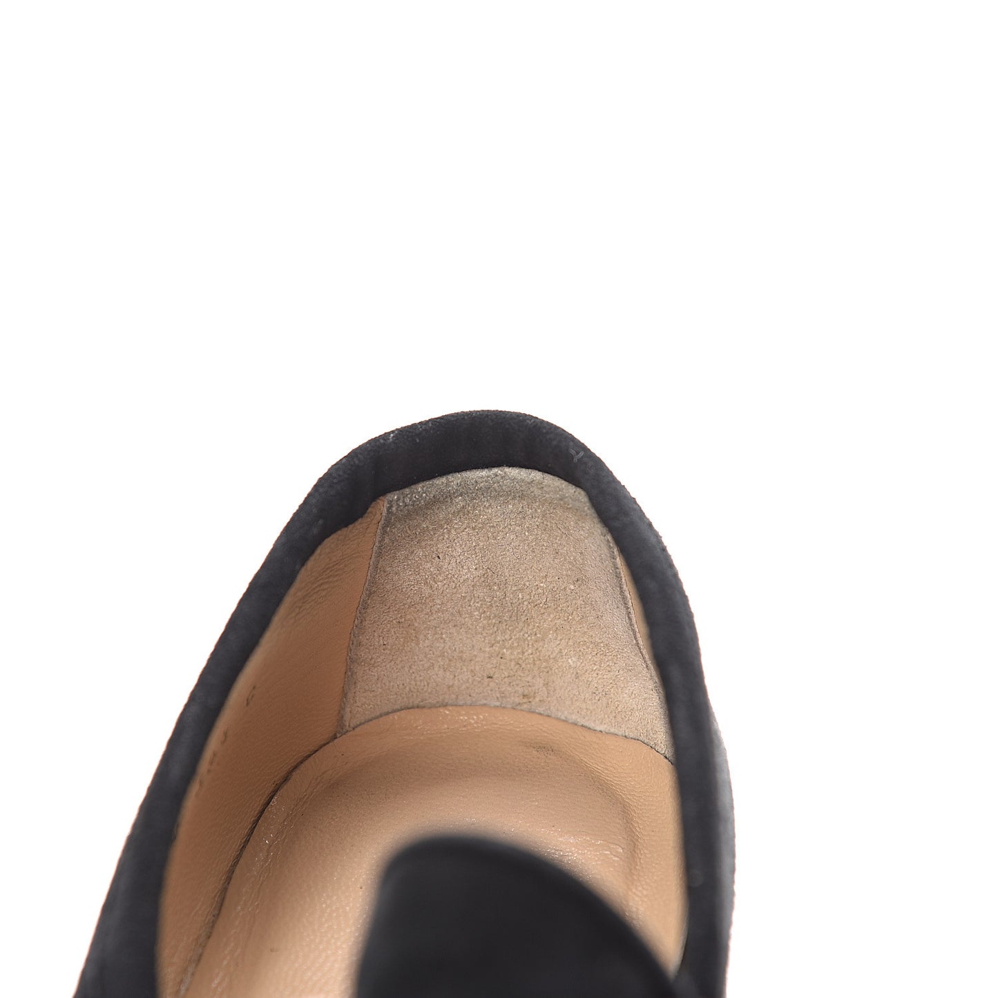 Suede Horsebit Womens Loafers 39.5 Black