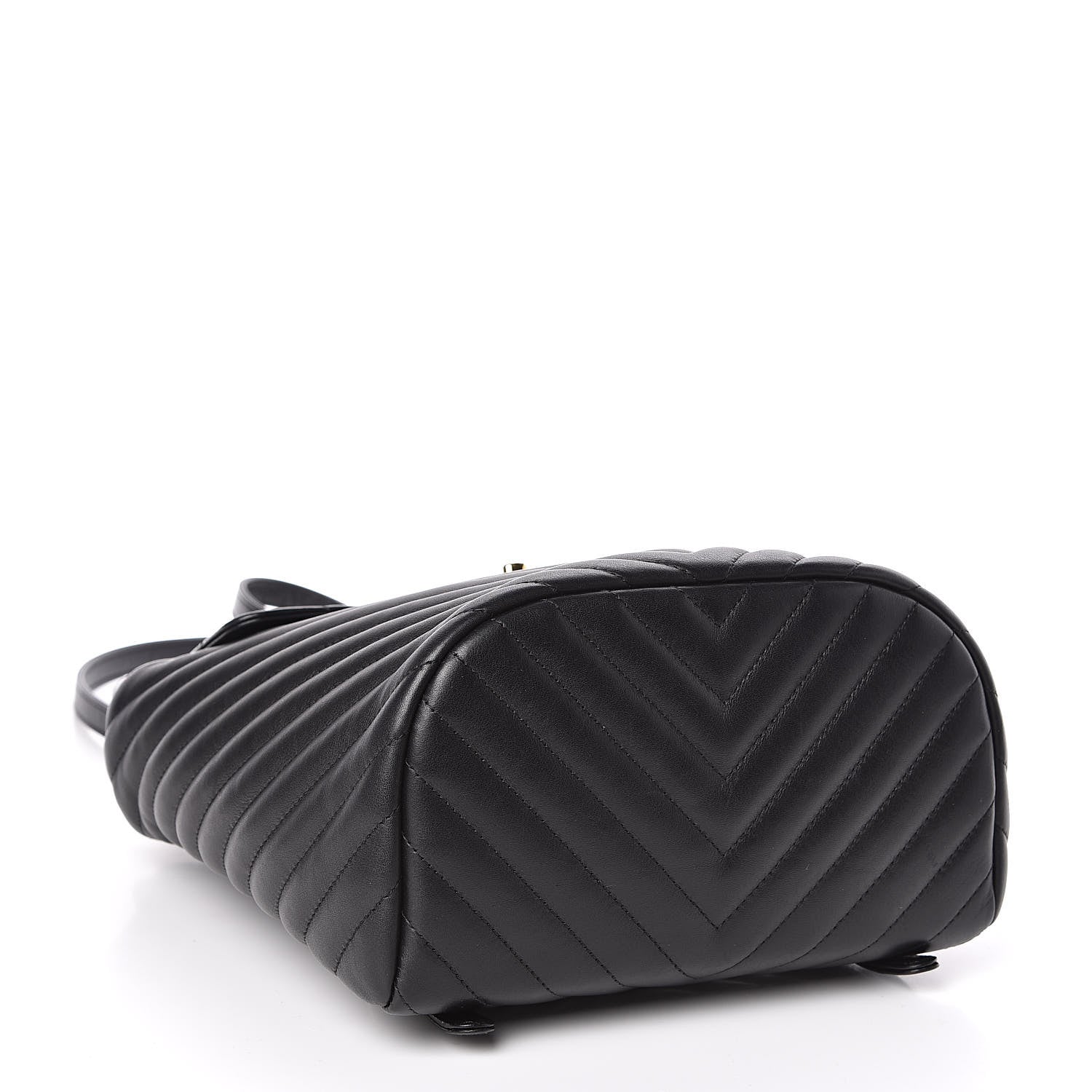 Chanel Calfskin Chevron Quilted Small Urban Spirit Backpack Black 4 of 11