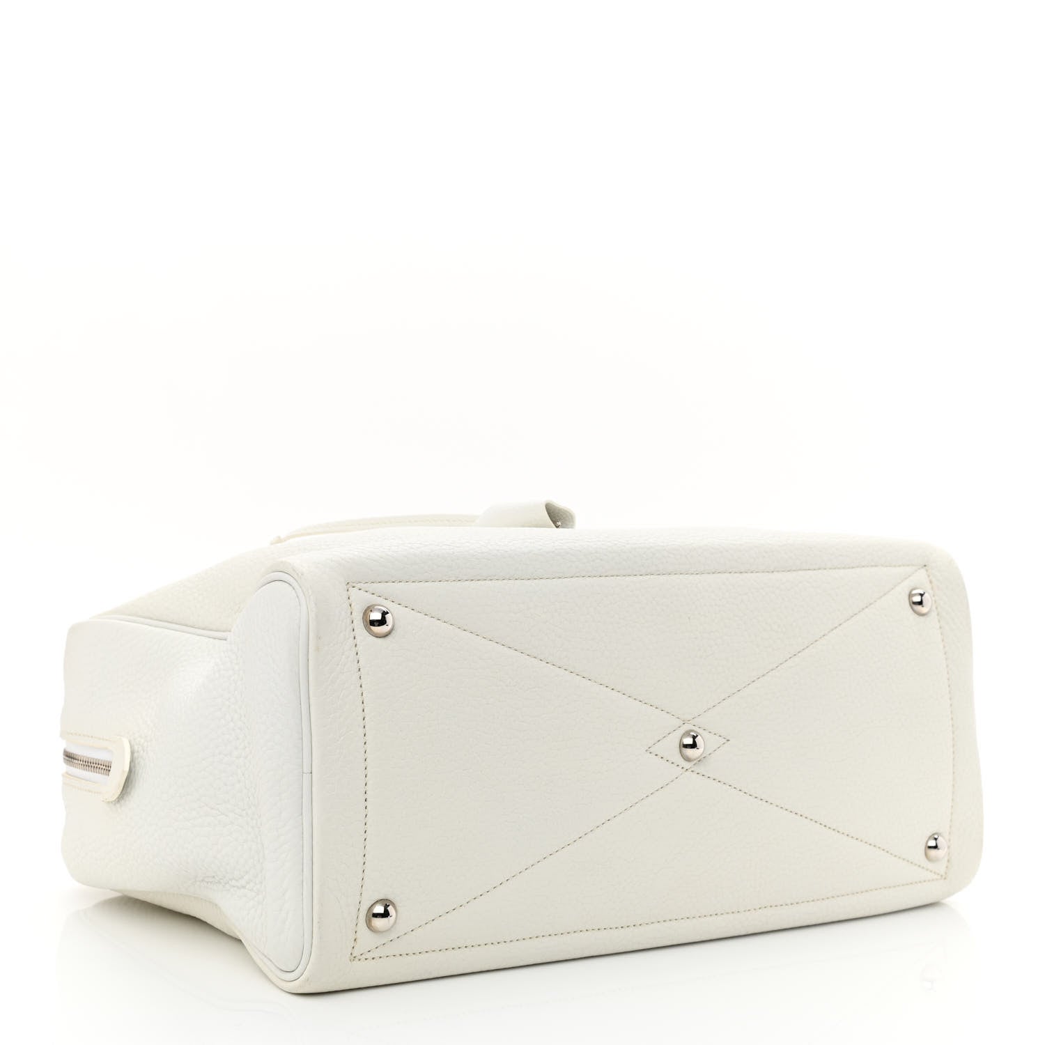 Hermes Taurillon Clemence Victoria II 35 White 4 of 14