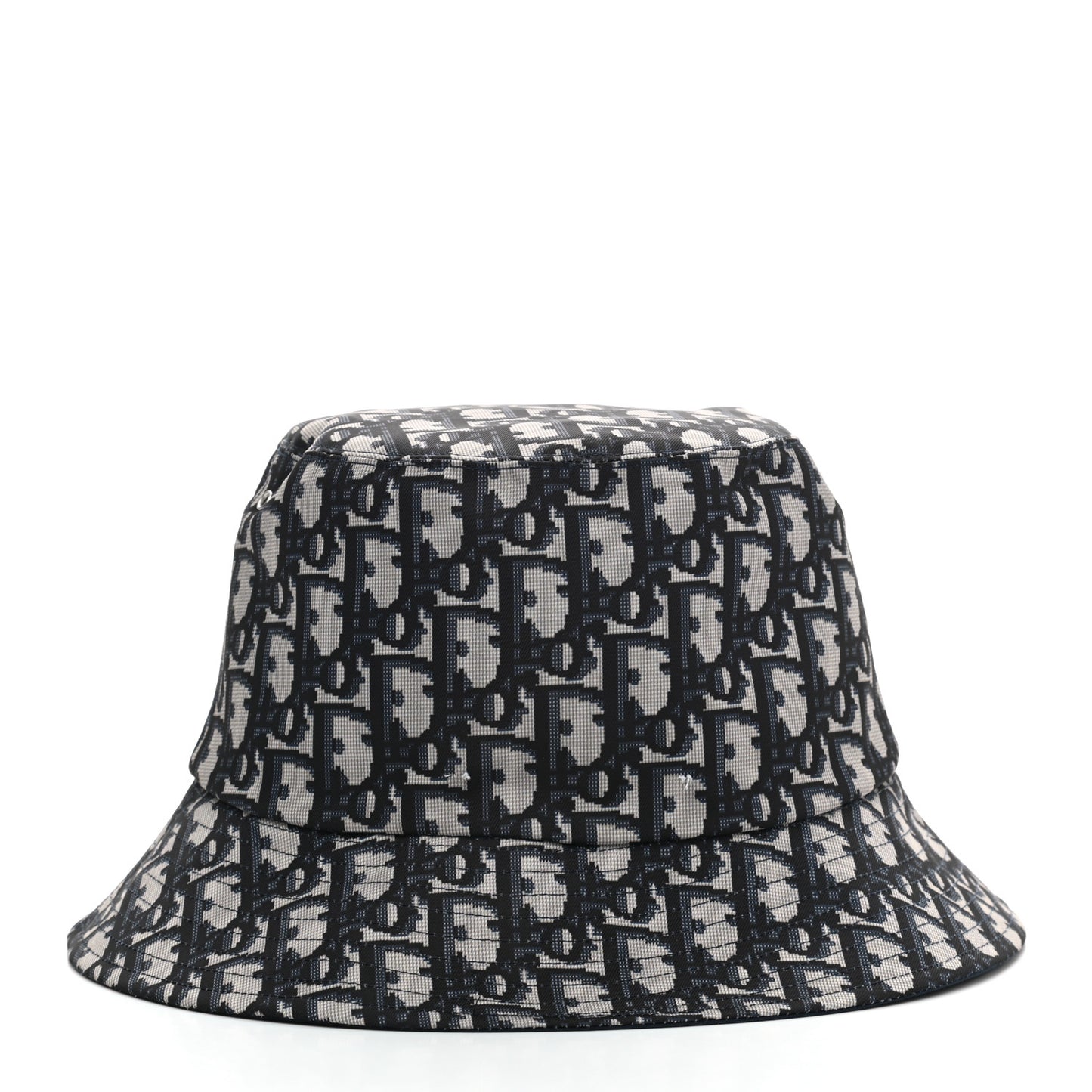 Polyester Cotton Oblique Teddy-D Brim Bucket Hat 57 Black