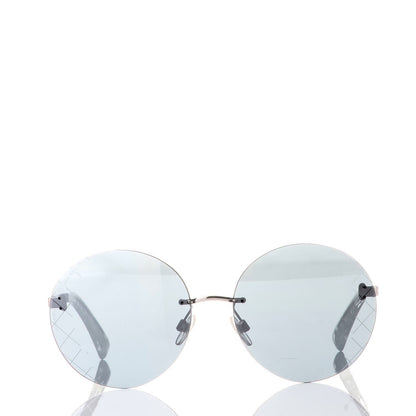 Chanel Metal Rimless Round Sunglasses 4216 Silver 2 of 11