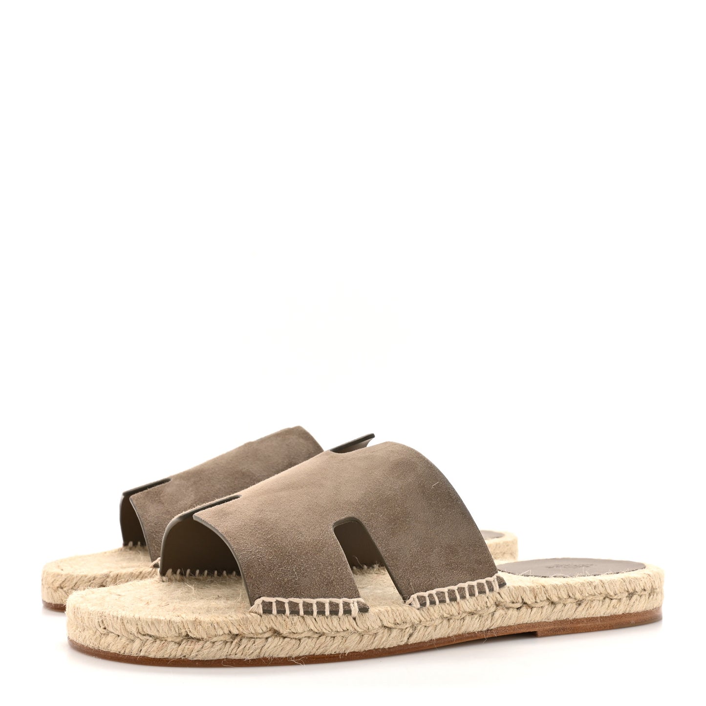 Suede Goatskin Mens Antigua Espadrille Sandals 43 Beige Sable