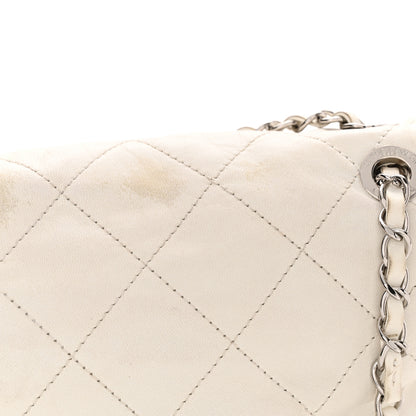 Chanel Calfskin Quilted VIP Flap White Black 15 of 21