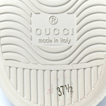 Gucci Calfskin Web New Flora Print Womens Ace New Sneakers 37.5 Azure 7 of 9