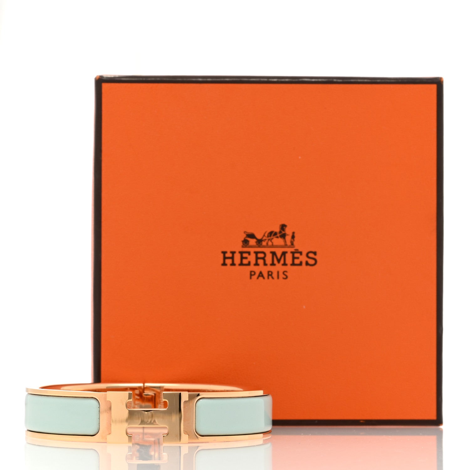 Hermes Enamel Narrow Clic Clac H Bracelet PM Mint 5 of 5