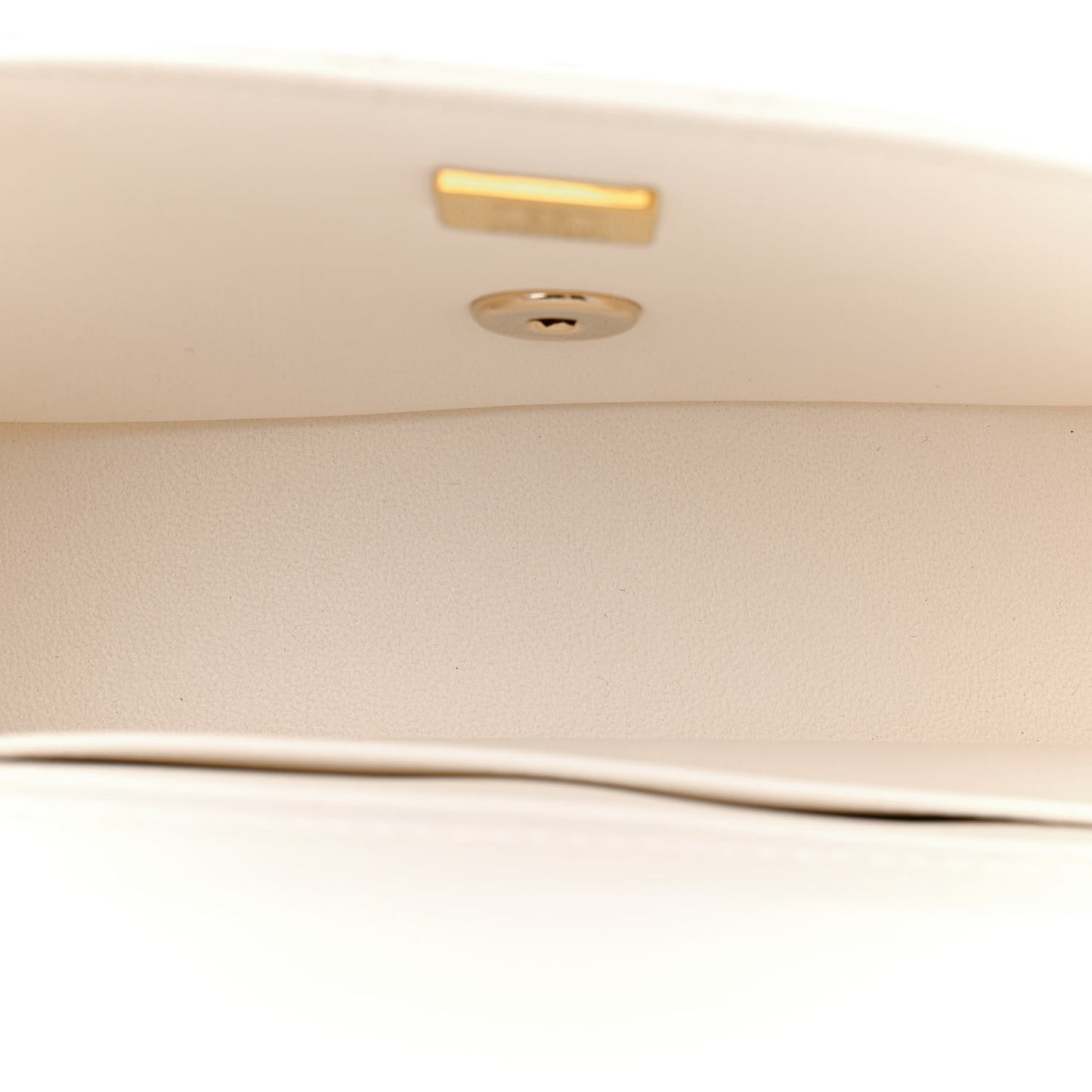 Lambskin Quilted Mini Crystal Top Handle Rectangular Flap White