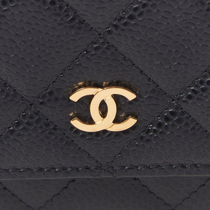 Chanel Caviar Quilted Wallet On Chain WOC Black 10 of 11