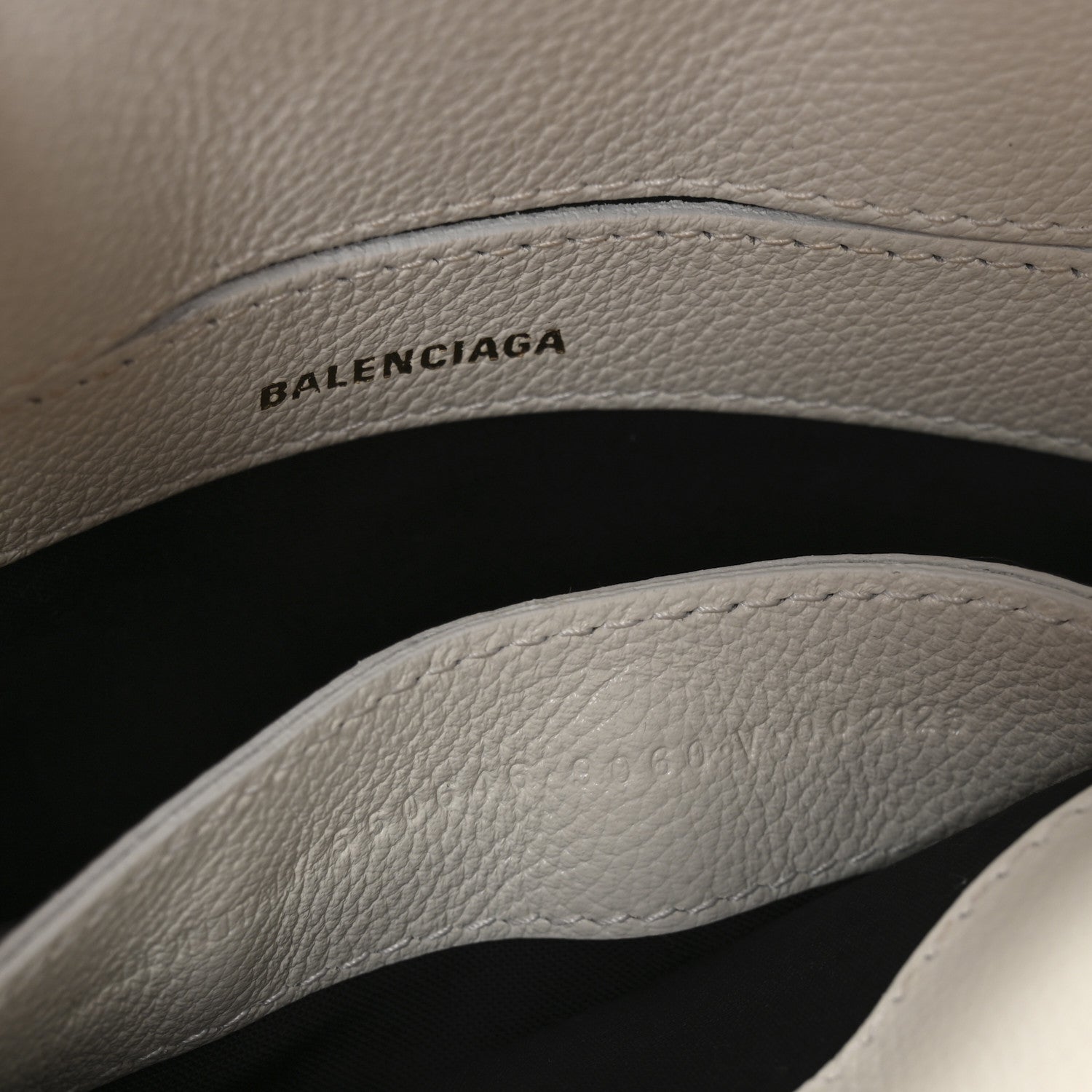 Balenciaga Grained Calfskin XXS Ville Top Handle Bag White Black 8 of 13