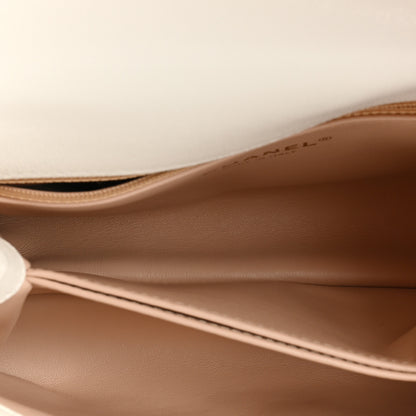 Chanel Caviar Quilted Mini Coco Chain Handle Flap White 6 of 10