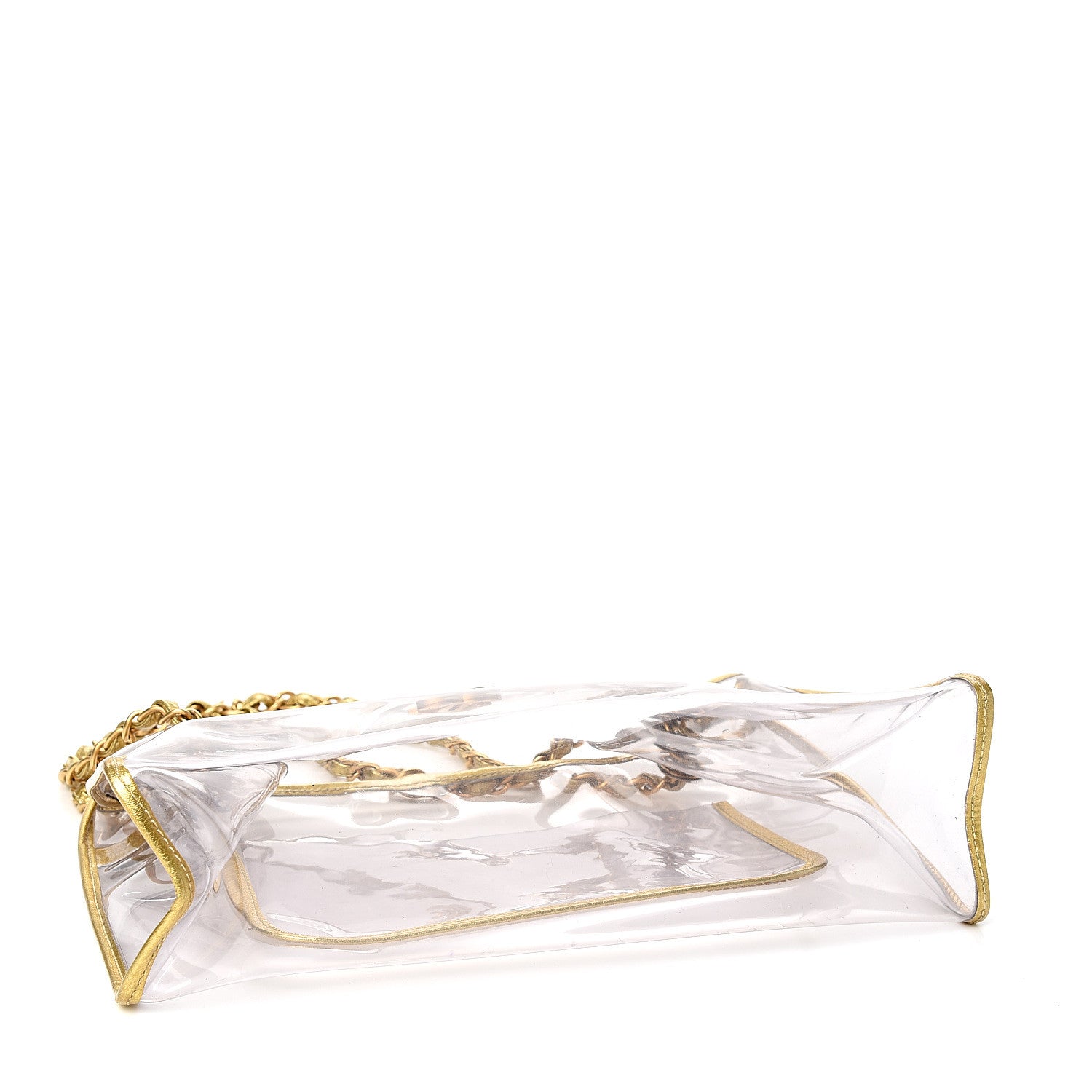 Chanel Vinyl Naked Tote Gold 3 of 9