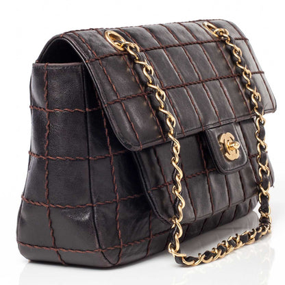 Chanel Lambskin Square Stitched Flap Brown 3 of 11