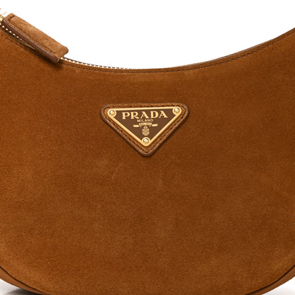 Prada Scamosciato Arque Shoulder Bag Cacao 6 of 8