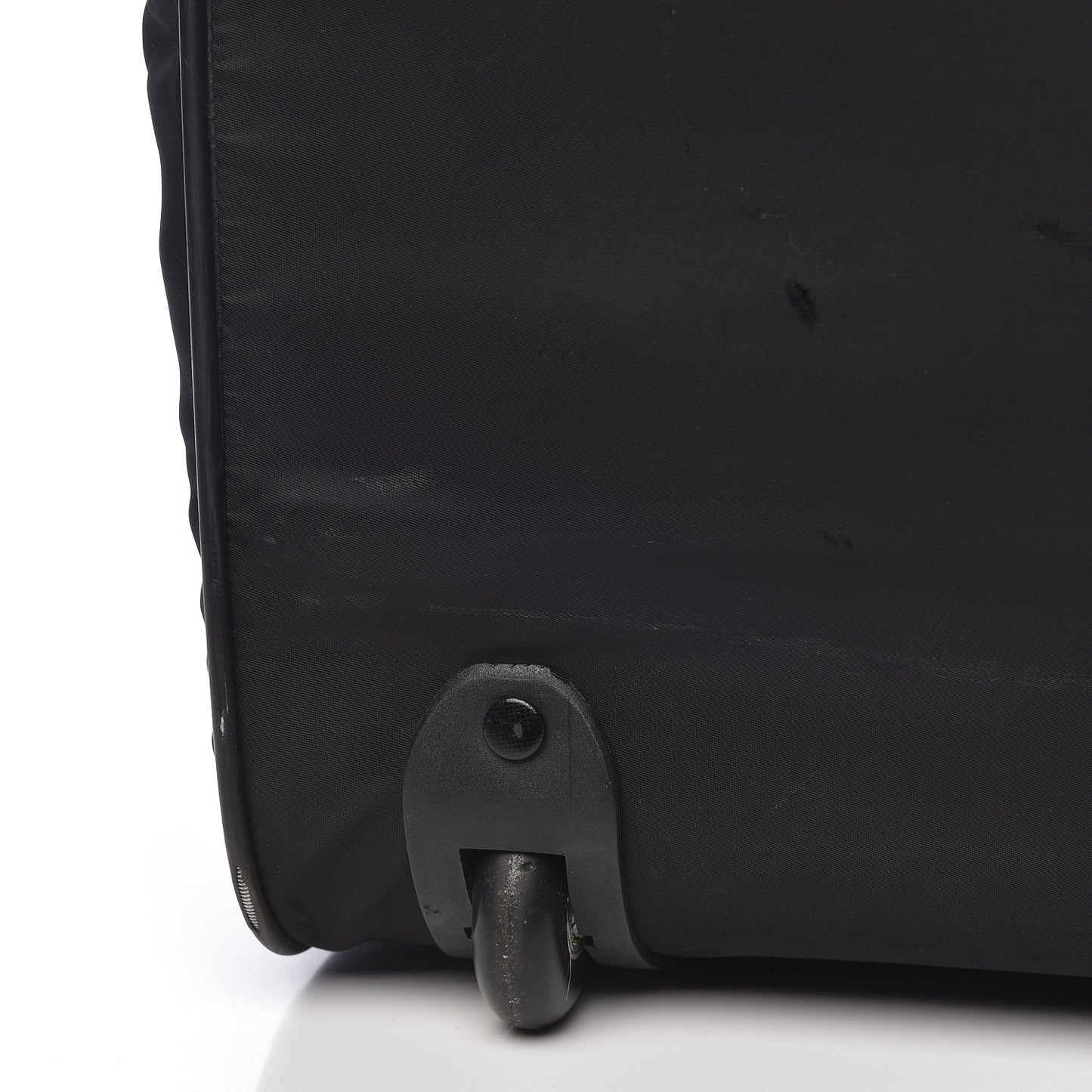 Tessuto Nylon Saffiano Rolling Duffle Black
