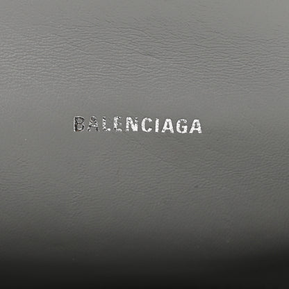 Balenciaga Shiny Calfskin Crocodile Embossed Hourglass Top Handle Bag XS Balenciaga Grey 6 of 13