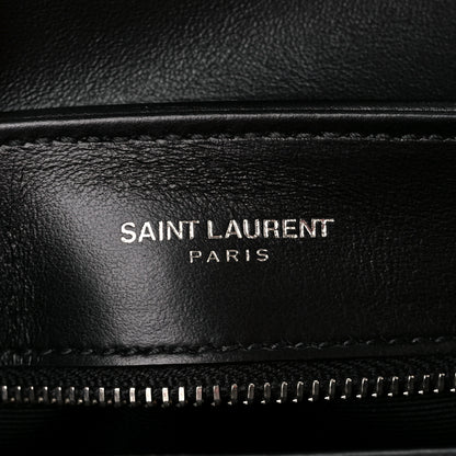 Saint Laurent Calfskin Y Quilted Monogram Toy Loulou Crossbody Bag Black 7 of 12
