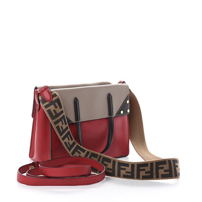 Fendi Vitello Grace FF 1974 Small Flip Tote Fragola Sepia 2 of 8