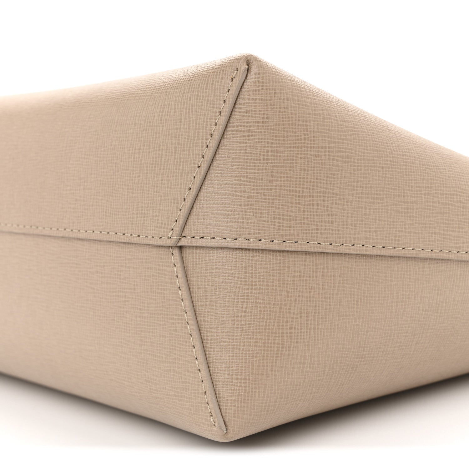 Mansur Gavriel Saffiano Small Zip Tote Beige 9 of 10