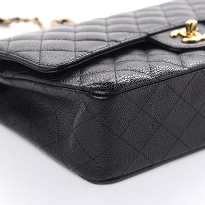 Chanel Caviar Quilted Medium Double Flap Black 8 of 17