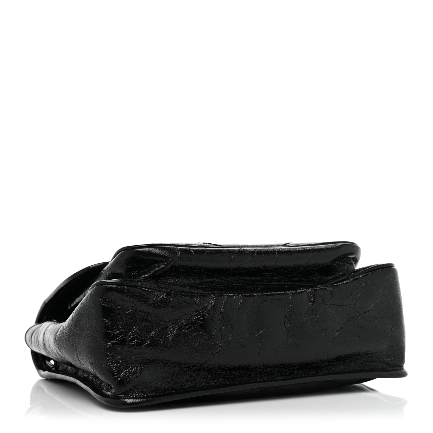 Saint Laurent Crinkled Calfskin Matelasse Monogram Medium Niki Chain Satchel Black 4 of 9