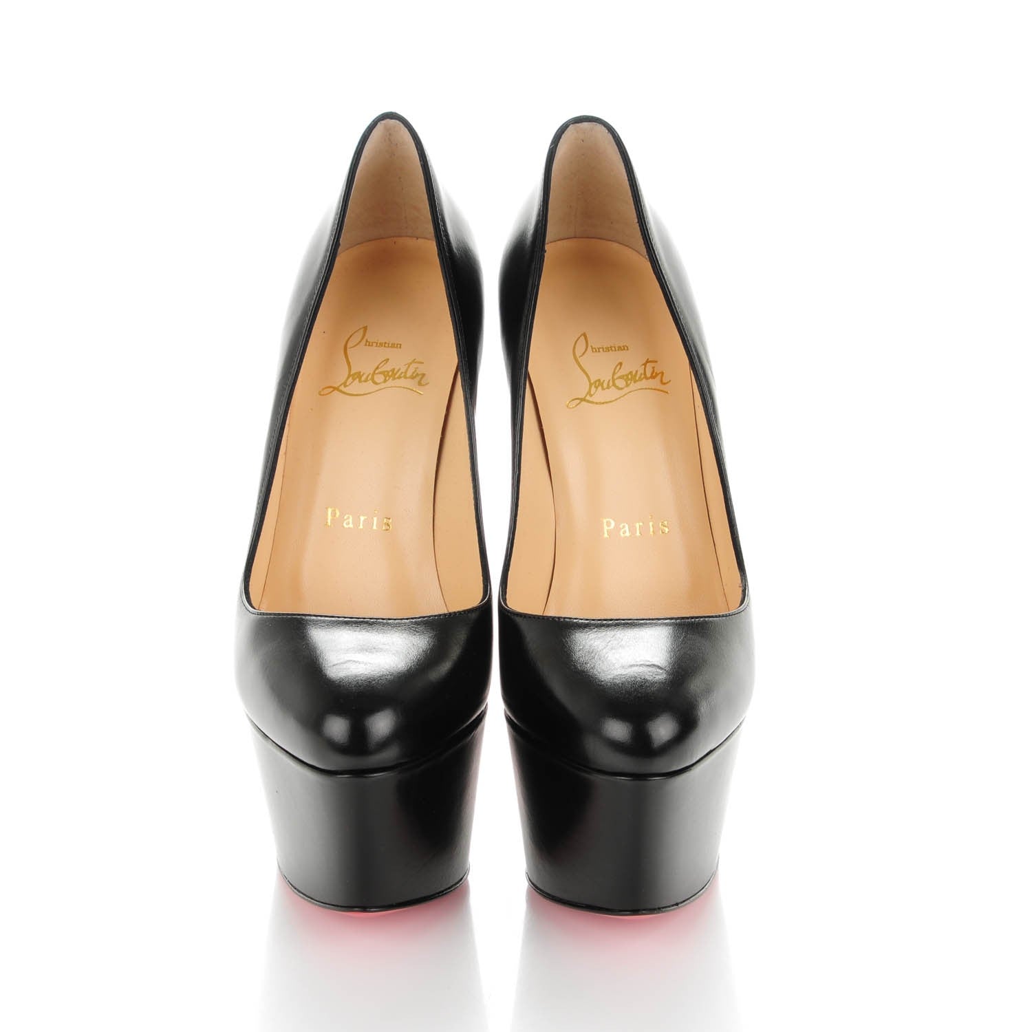 Christian Louboutin Shiny Calfskin Alta Vicky 160 Pumps 35.5 Black 2 of 7