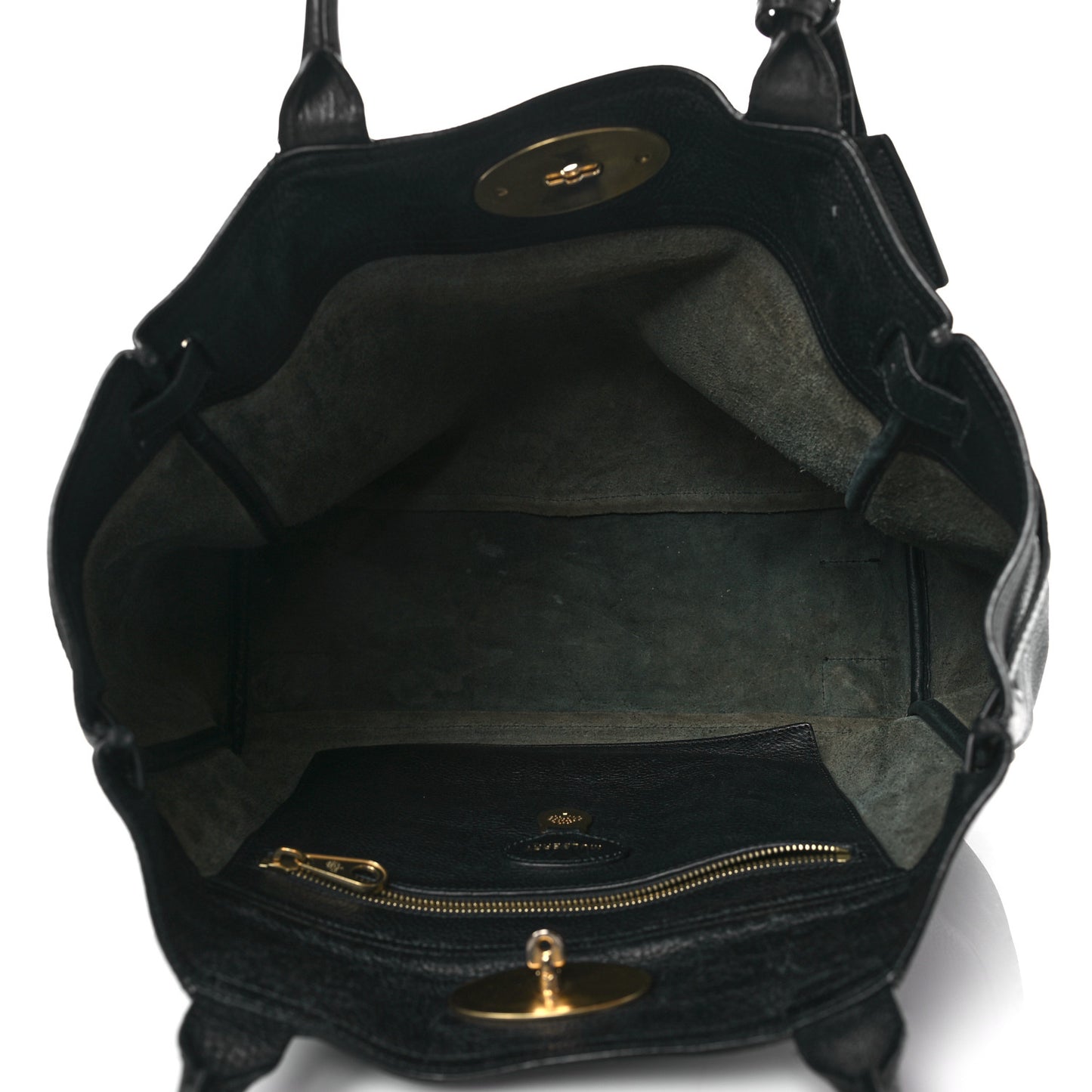 Natural Leather Bayswater Tote Black