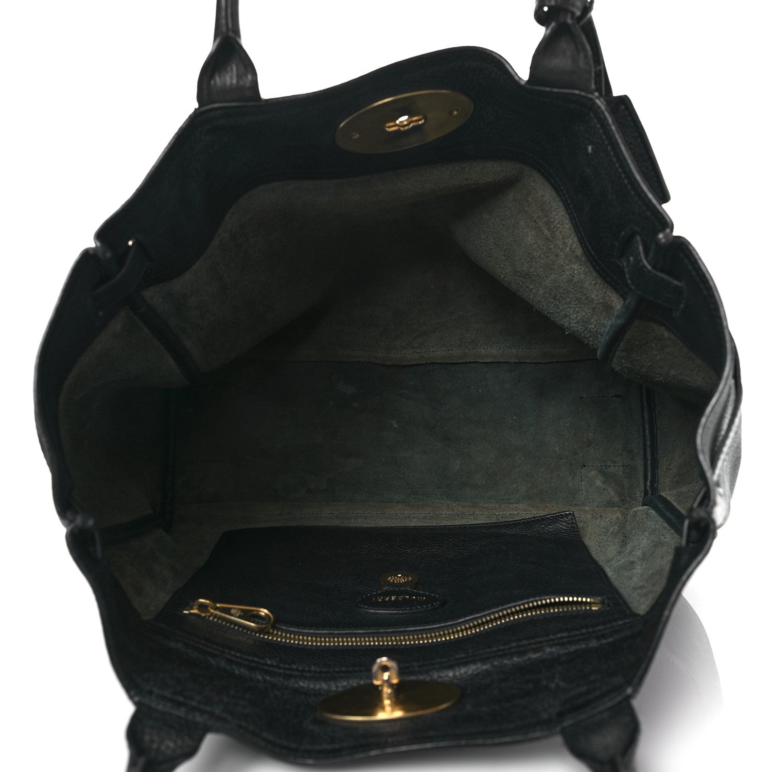 Mulberry Natural Leather Bayswater Tote Black 5 of 13