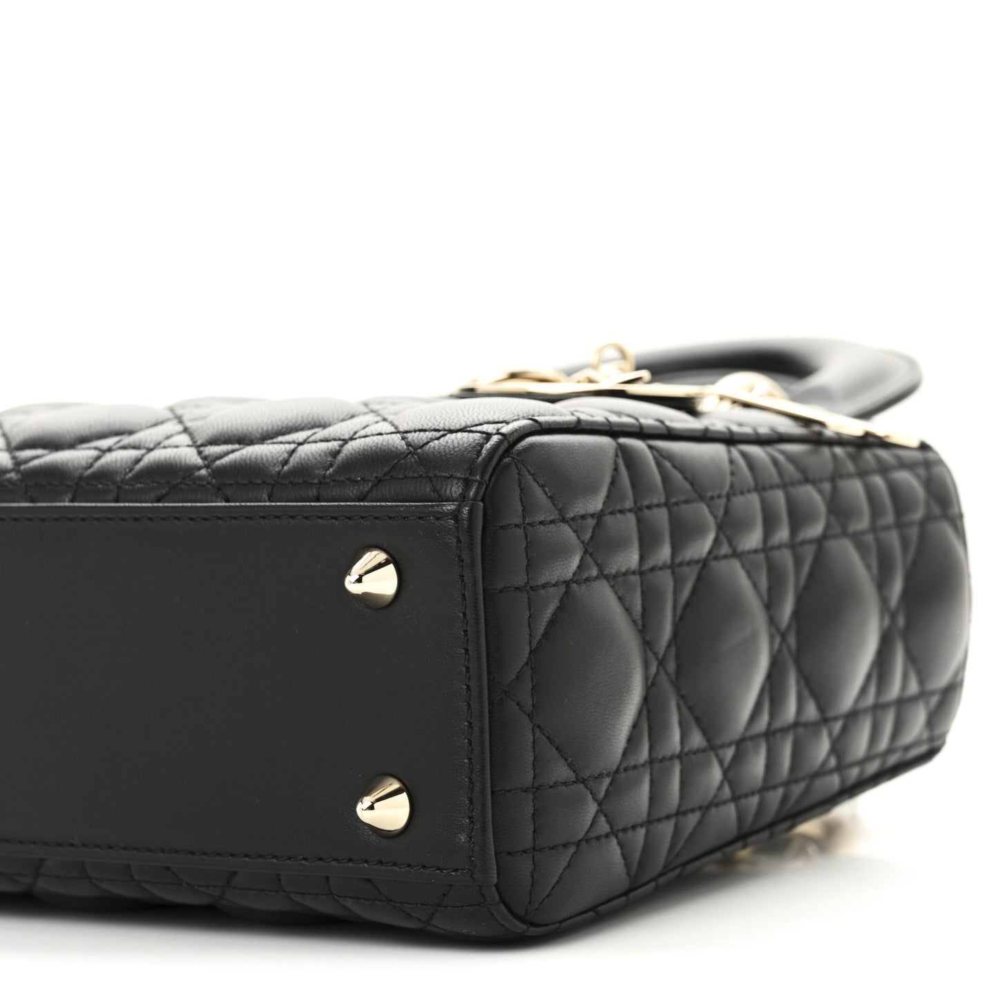 Lambskin Cannage Small My ABCDior Lady Dior Black