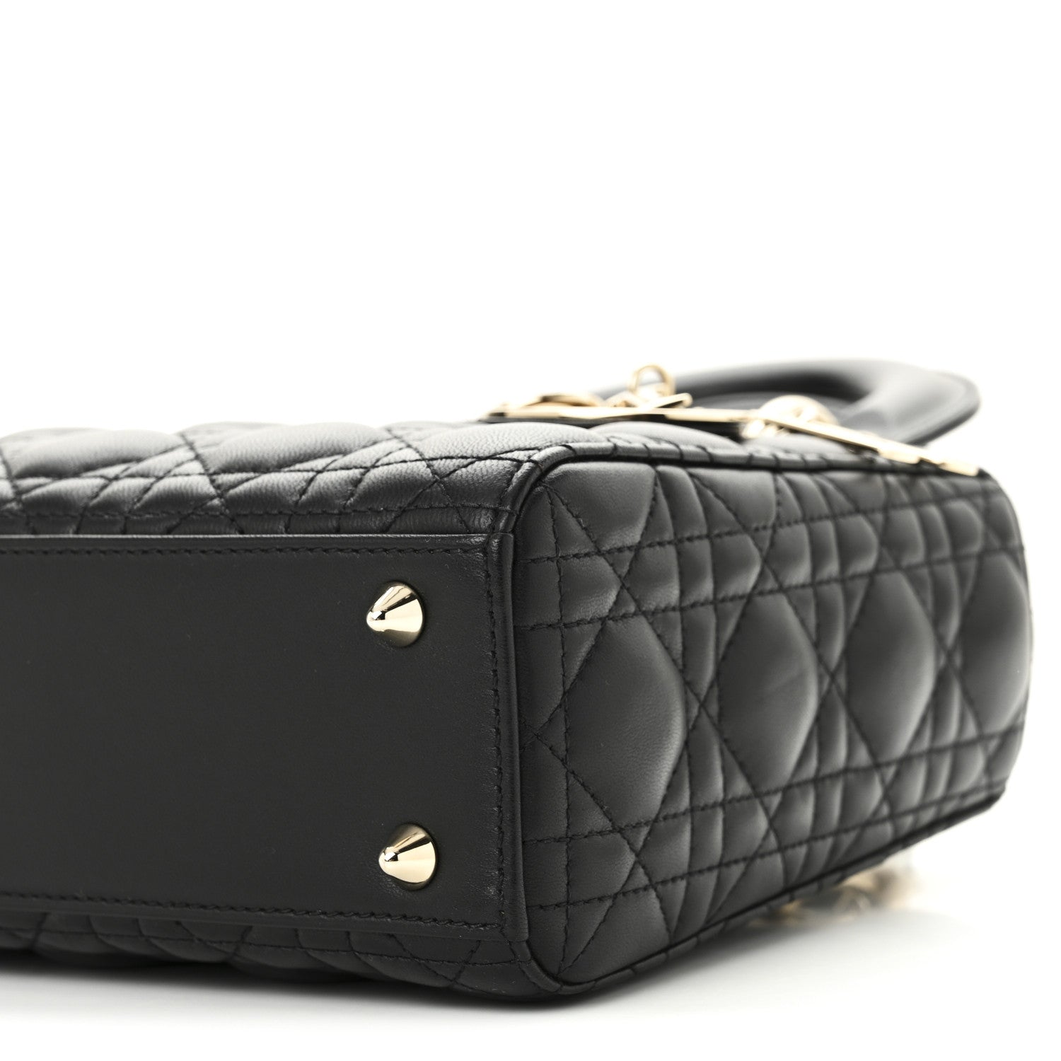 Christian Dior Lambskin Cannage Small My ABCDior Lady Dior Black 9 of 9