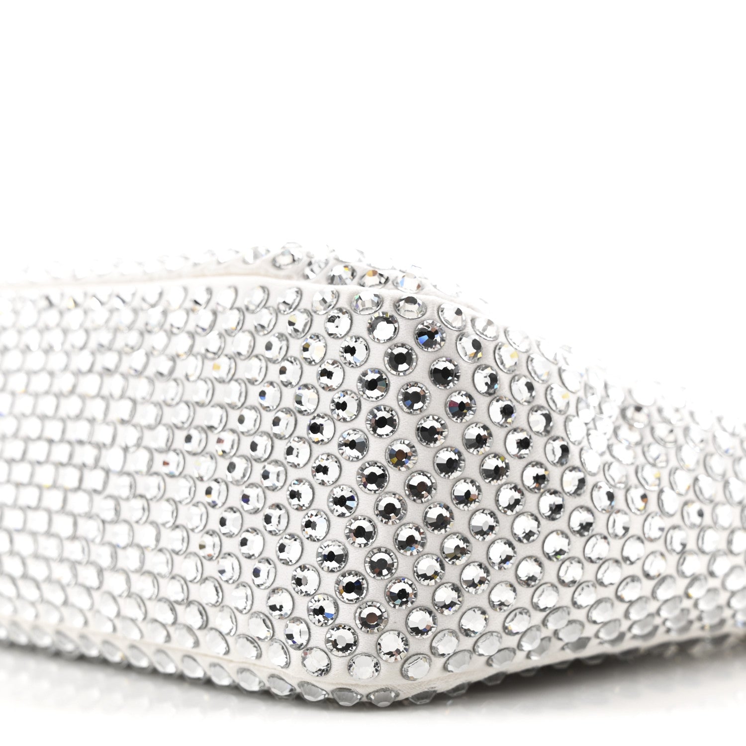 Prada Satin Crystal Mini Re-Edition 2000 Bag White 10 of 10