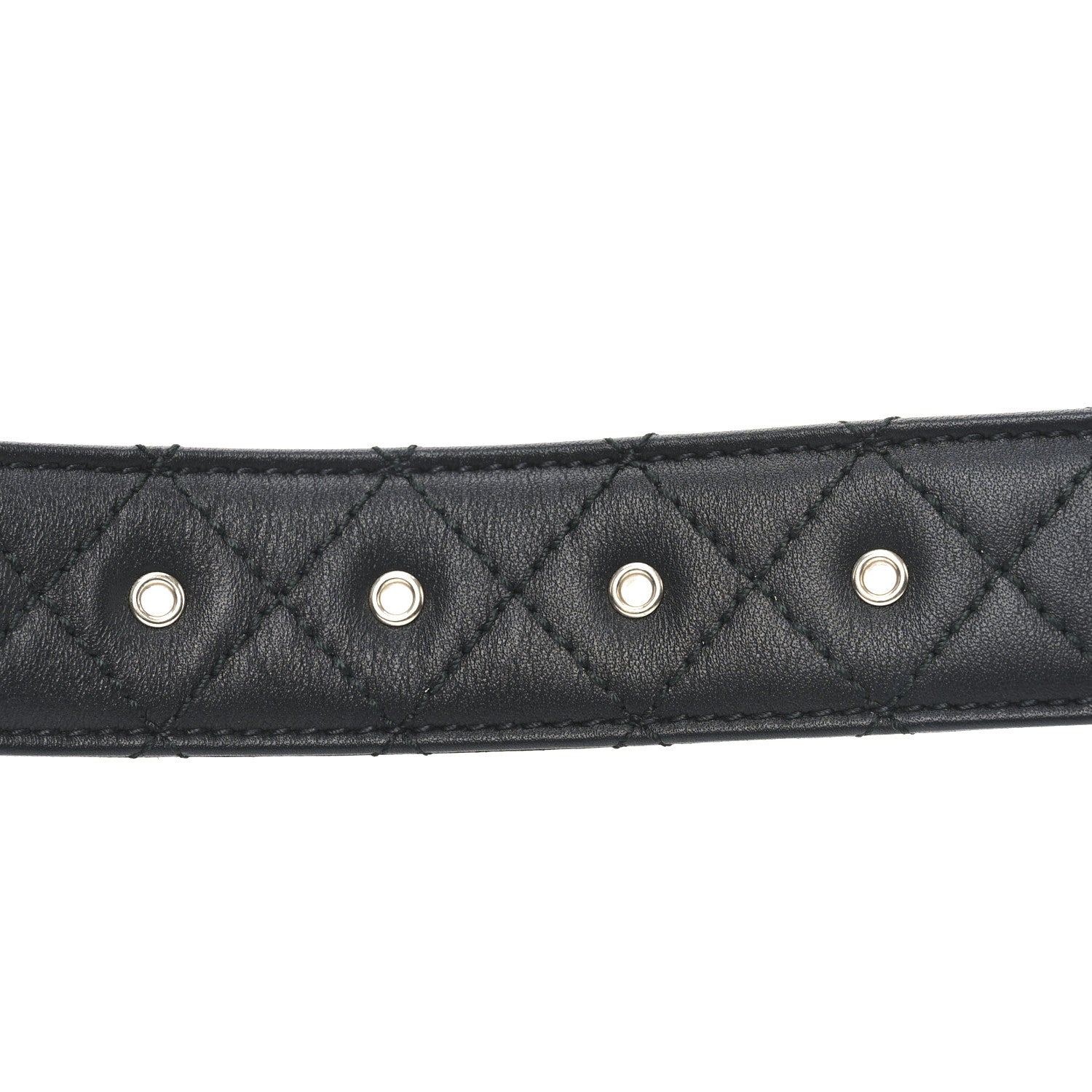 Chanel Calfskin Quilted CC Chain Belt 80 32 Black 4 of 7