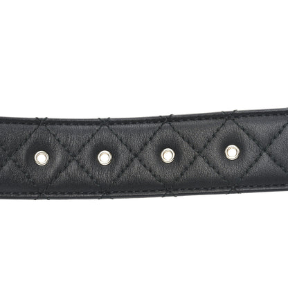 Chanel Calfskin Quilted CC Chain Belt 80 32 Black 4 of 7
