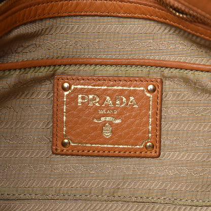 Prada Vitello Daino Side Zip Tote 16 of 18