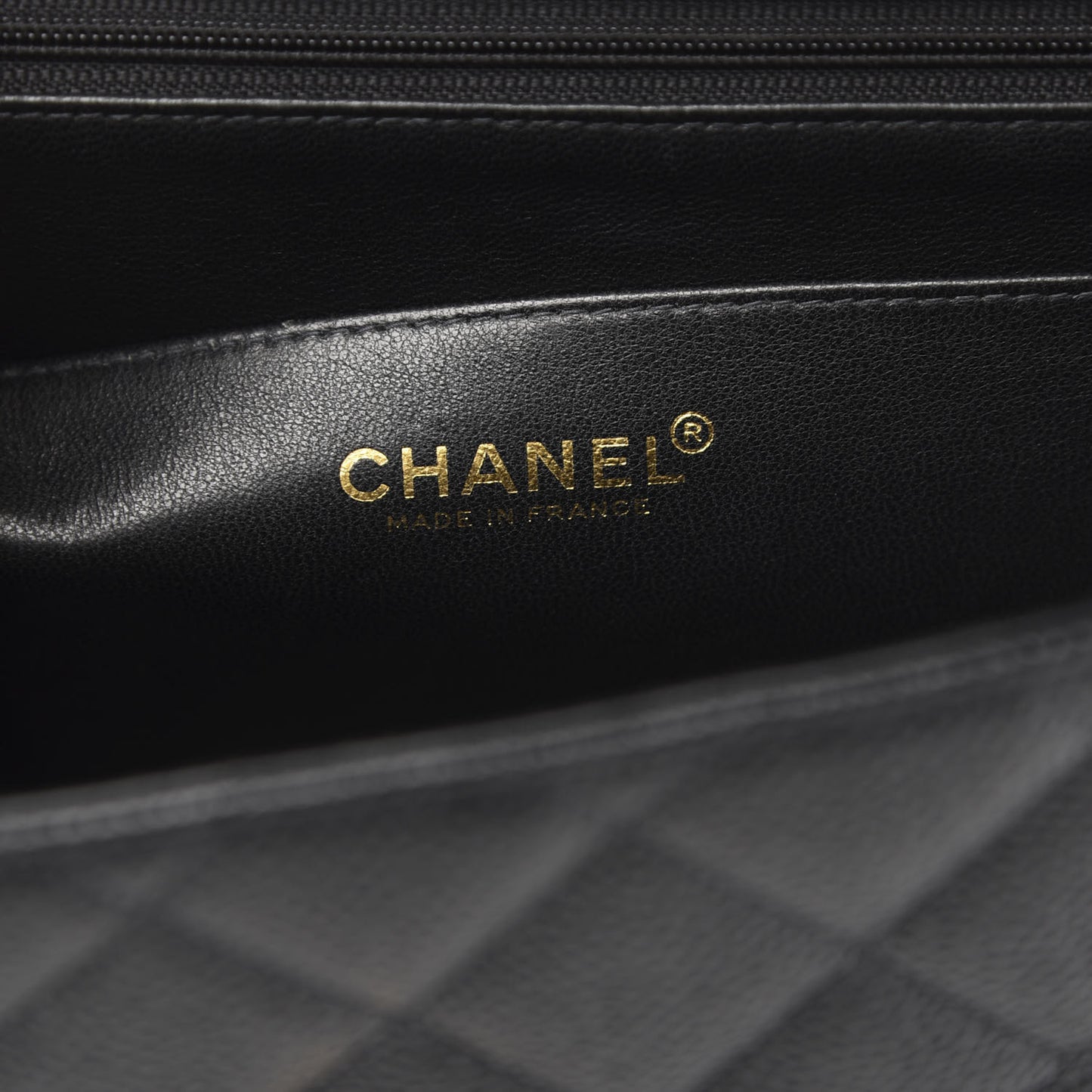 Caviar Quilted Jumbo Single Flap Black