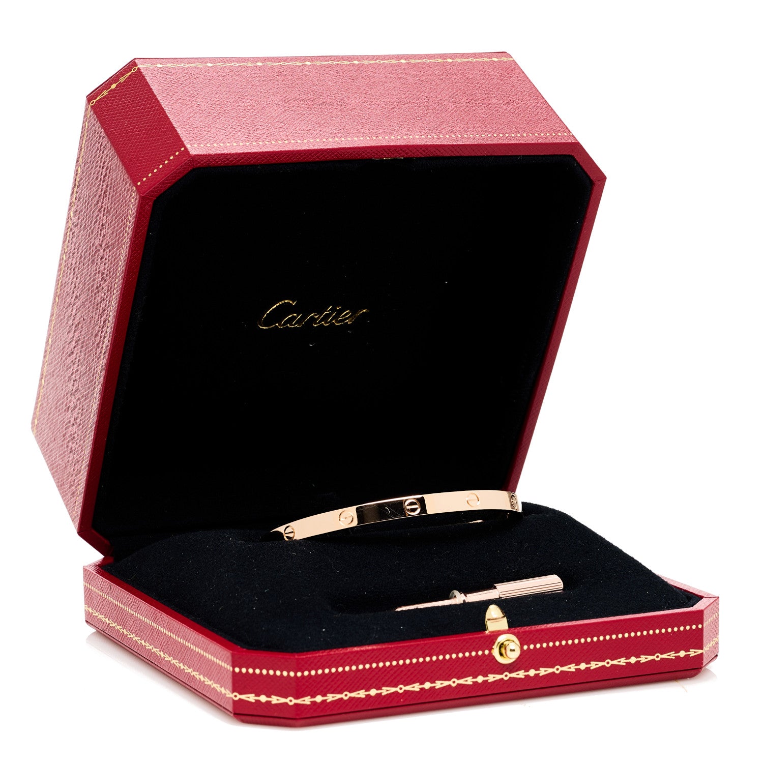 Cartier 18K Pink Gold Medium LOVE Bracelet 18 9 of 9