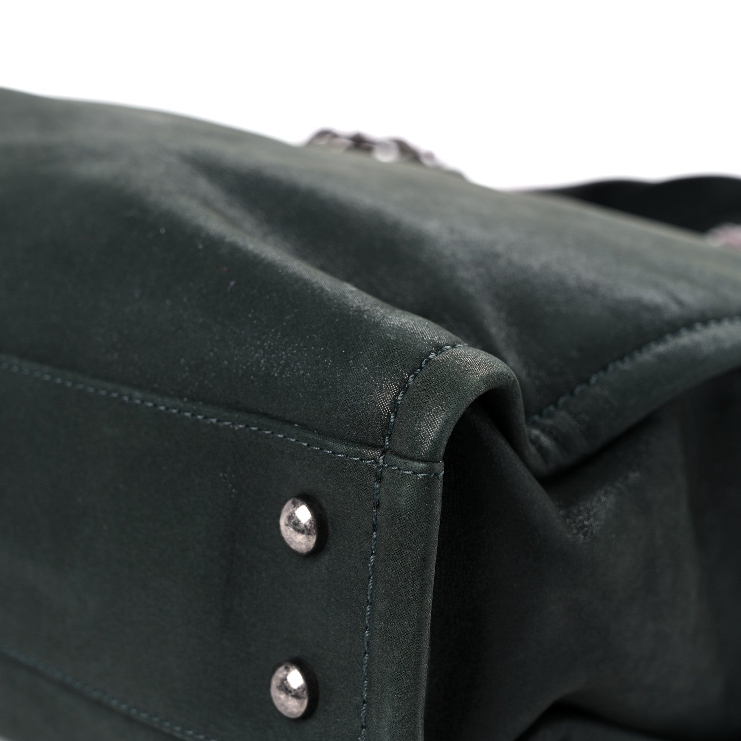Chanel Iridescent Glazed Calfskin In The Mix Tote Dark Green 8 of 19