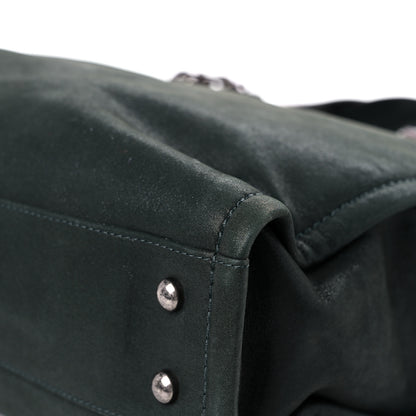 Chanel Iridescent Glazed Calfskin In The Mix Tote Dark Green 8 of 19