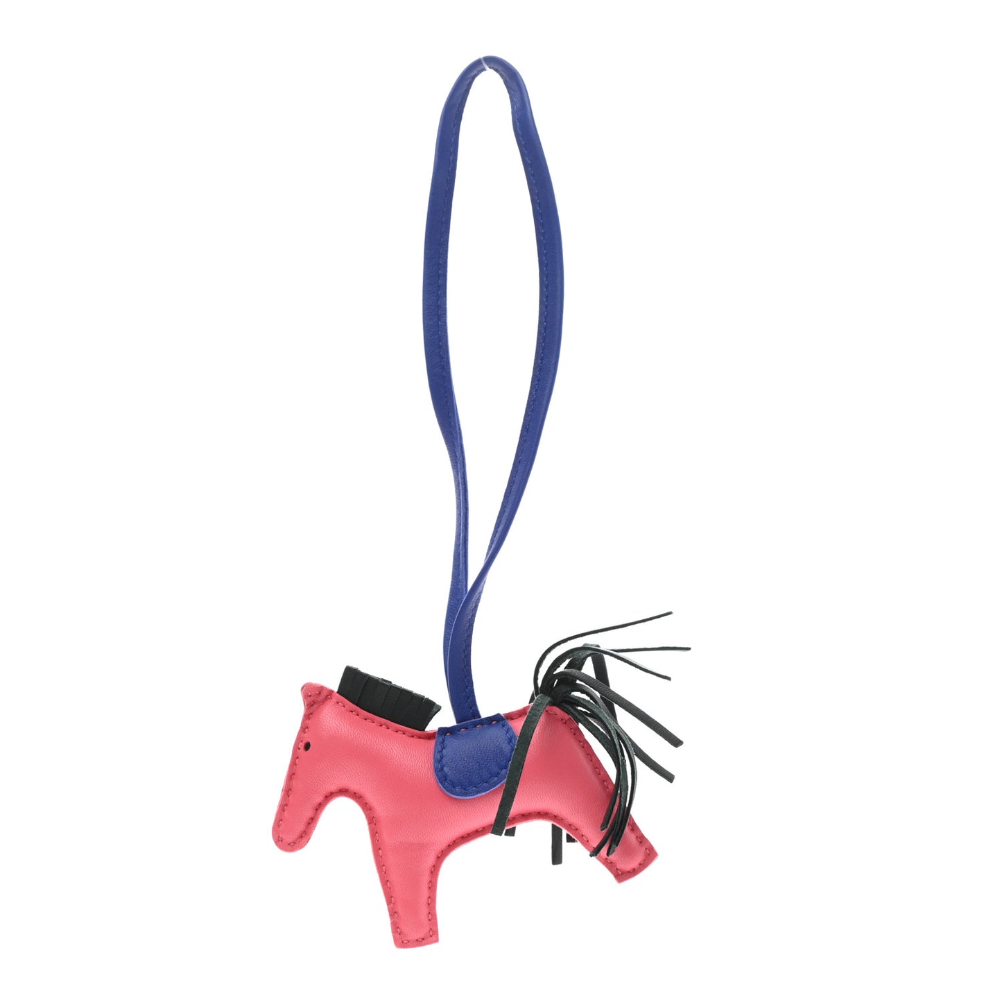 Milo Lambskin Grigri Rodeo Horse Bag Charm PM Rose Azalee Vert Cypress Bleu Electrique