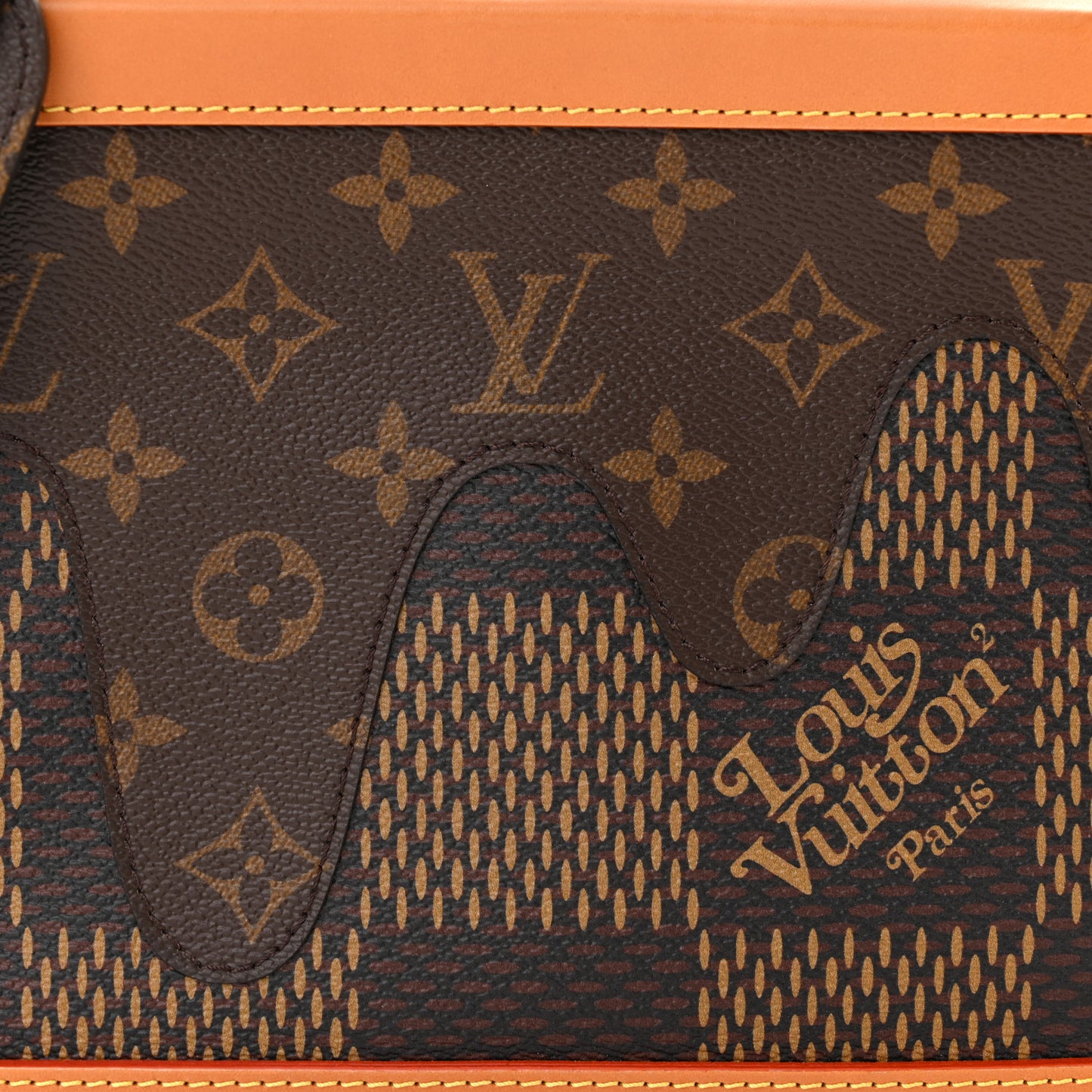 X NIGO Giant Damier Ebene Monogram Soft Trunk
